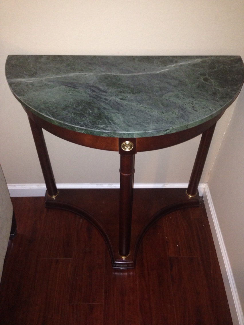 Vintage Bombay Company Solid Wood Marble Top Tables for sale in Houston, TX 5miles Buy and Sell