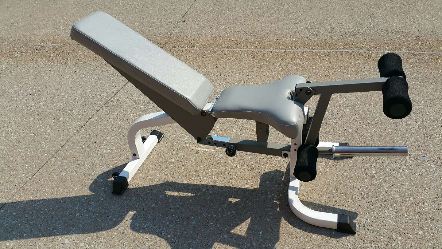 Tuff Stuff MultiAngular Weight Bench with Leg Extension/Curl Attachment Heavy D for sale in Tuff Stuff MultiAngular Weight Bench with Leg Extension/Curl Attachment Heavy D for sale in