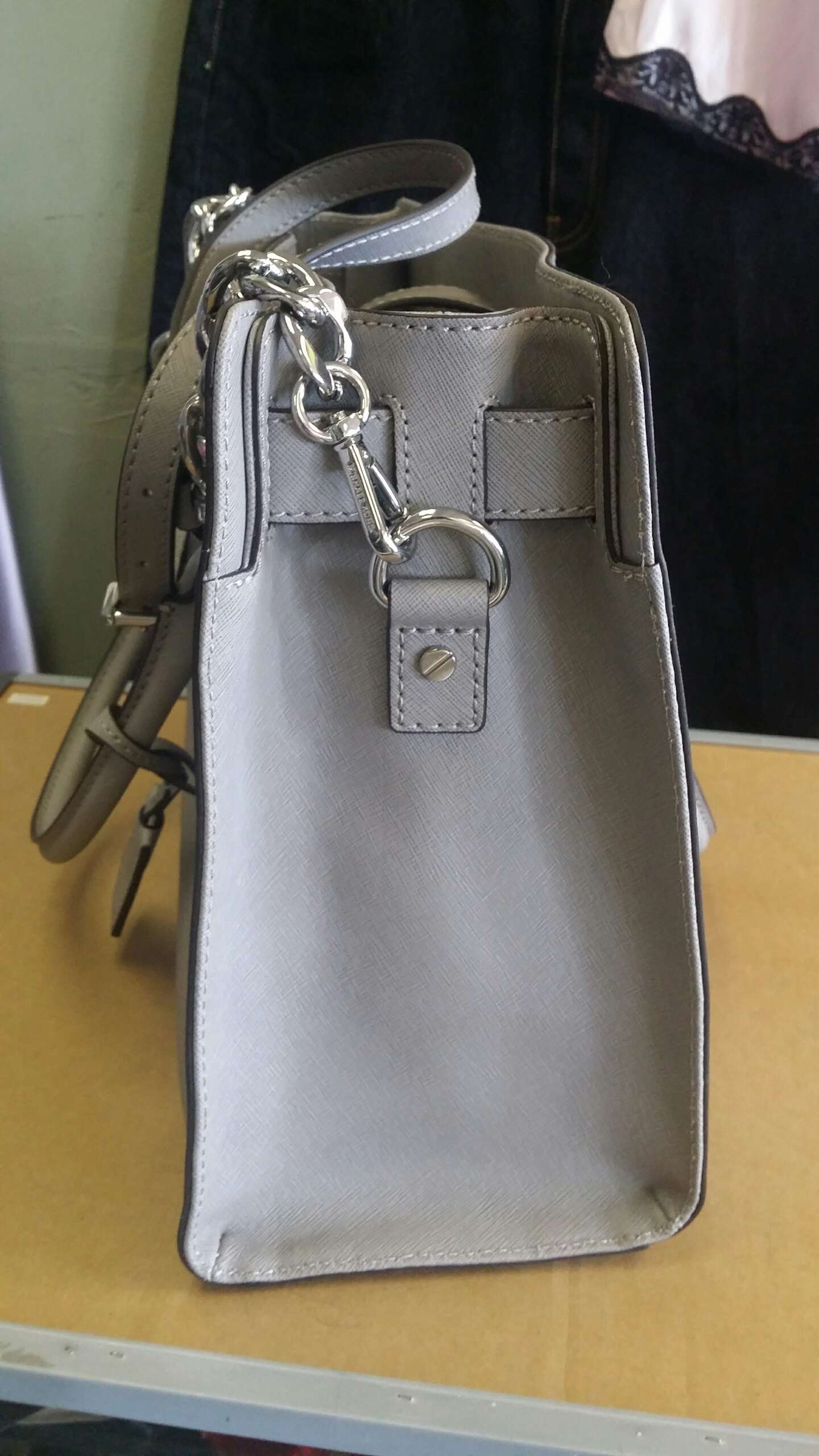 mk purse grey