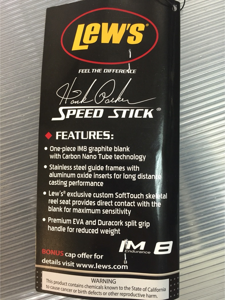 lew's hank parker speed stick combo