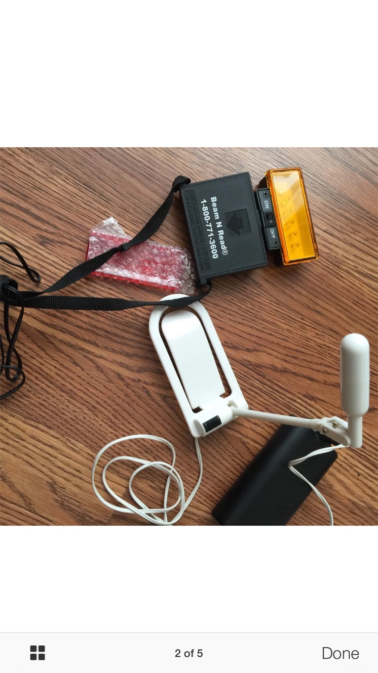 Itty Bitty Book Light & Beam n Read LED Hands Free Light for sale in