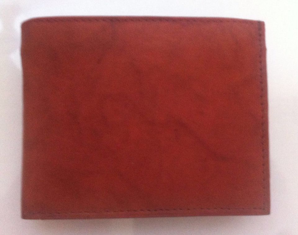 Gold Coast Wallet Men's New Genuine Leather Trifold Brown Cognac Thin ...