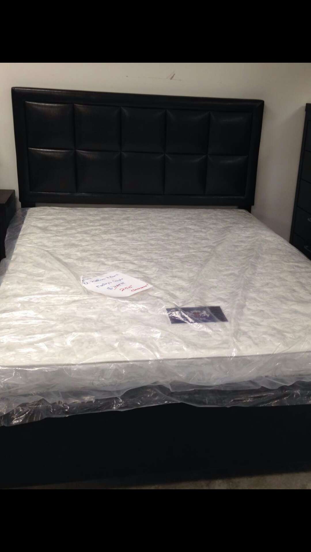 iBrandi New iQueeni Size iLeatheri Platform Bed Mattress for 