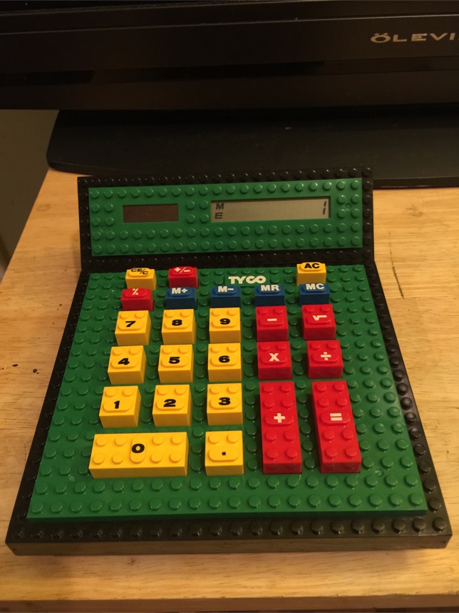 New Rare Vintage TYCO Super Blocks LEGO Calculator from 1990 Retro for