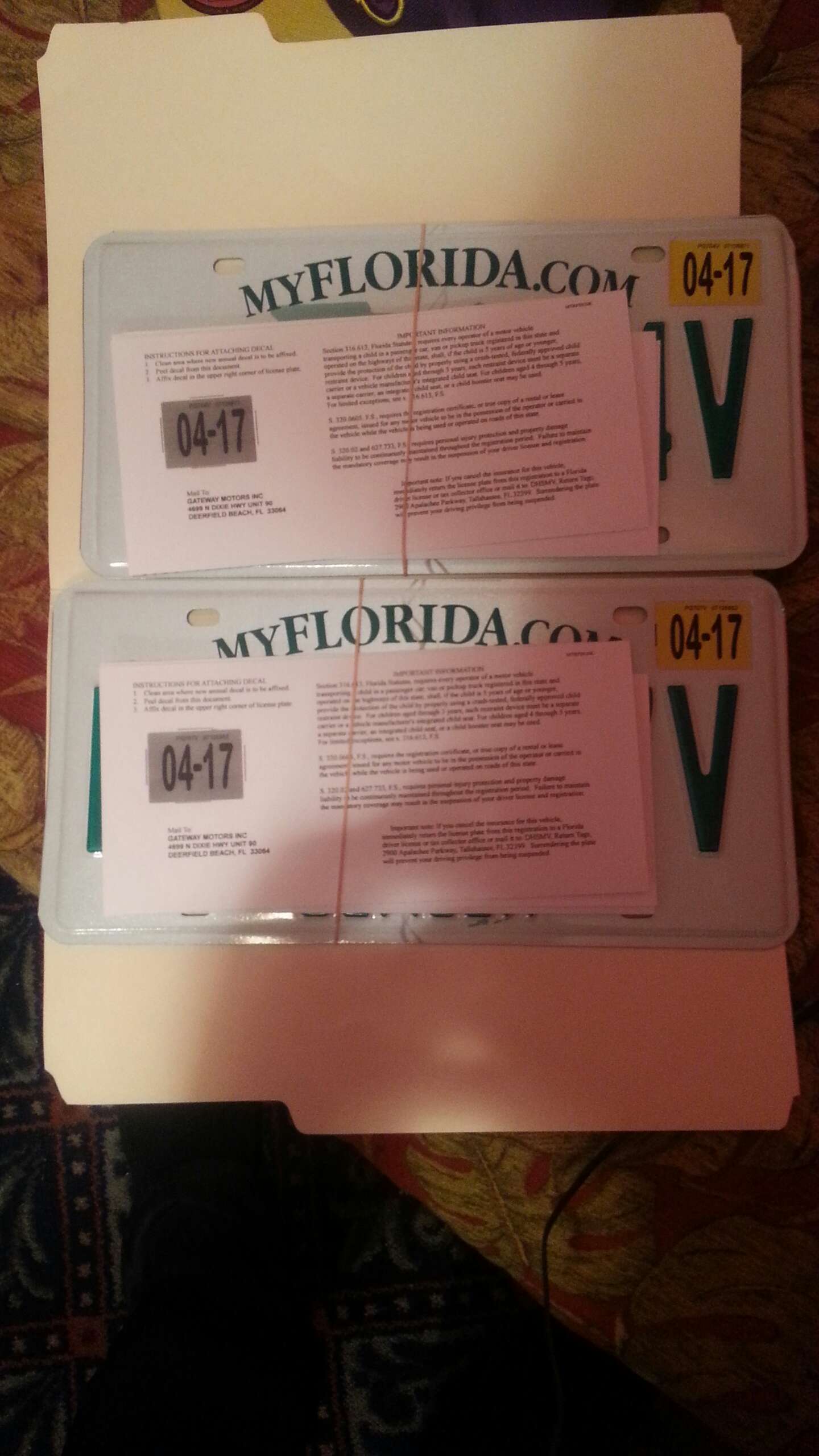 Florida dealer plate for sale in New York, NY 5miles Buy and Sell