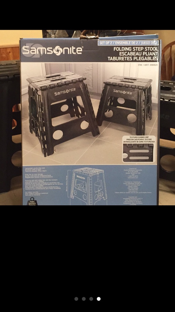 Samsonite Step Stool Set samsonite set of two folding step stools for sale in Samsonite Step Stool Set samsonite set of two folding step stools for sale in