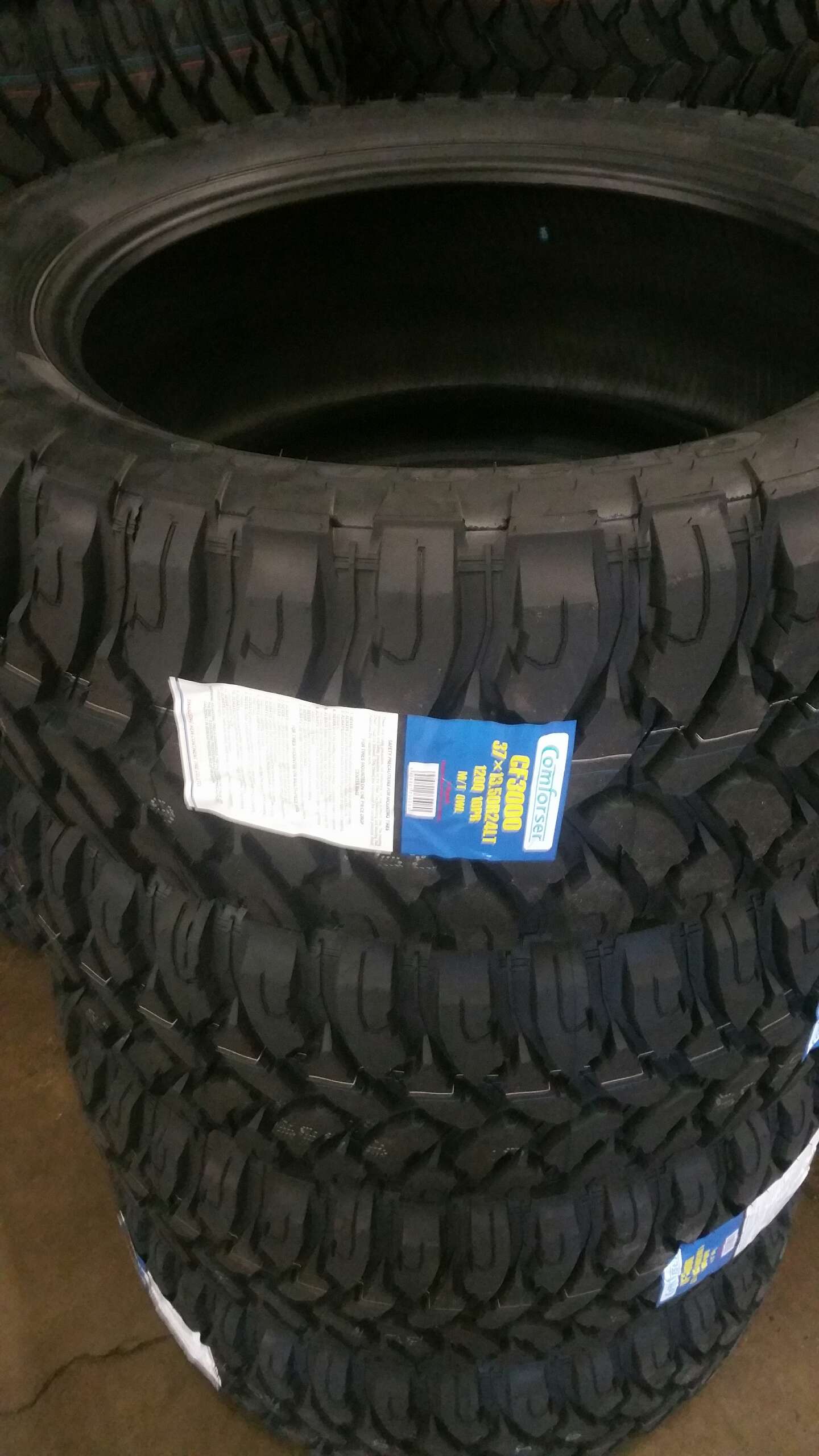 LT37X13.50R24 Brand NEW 24" Inch MUD Terrain Truck Tires for sale in
