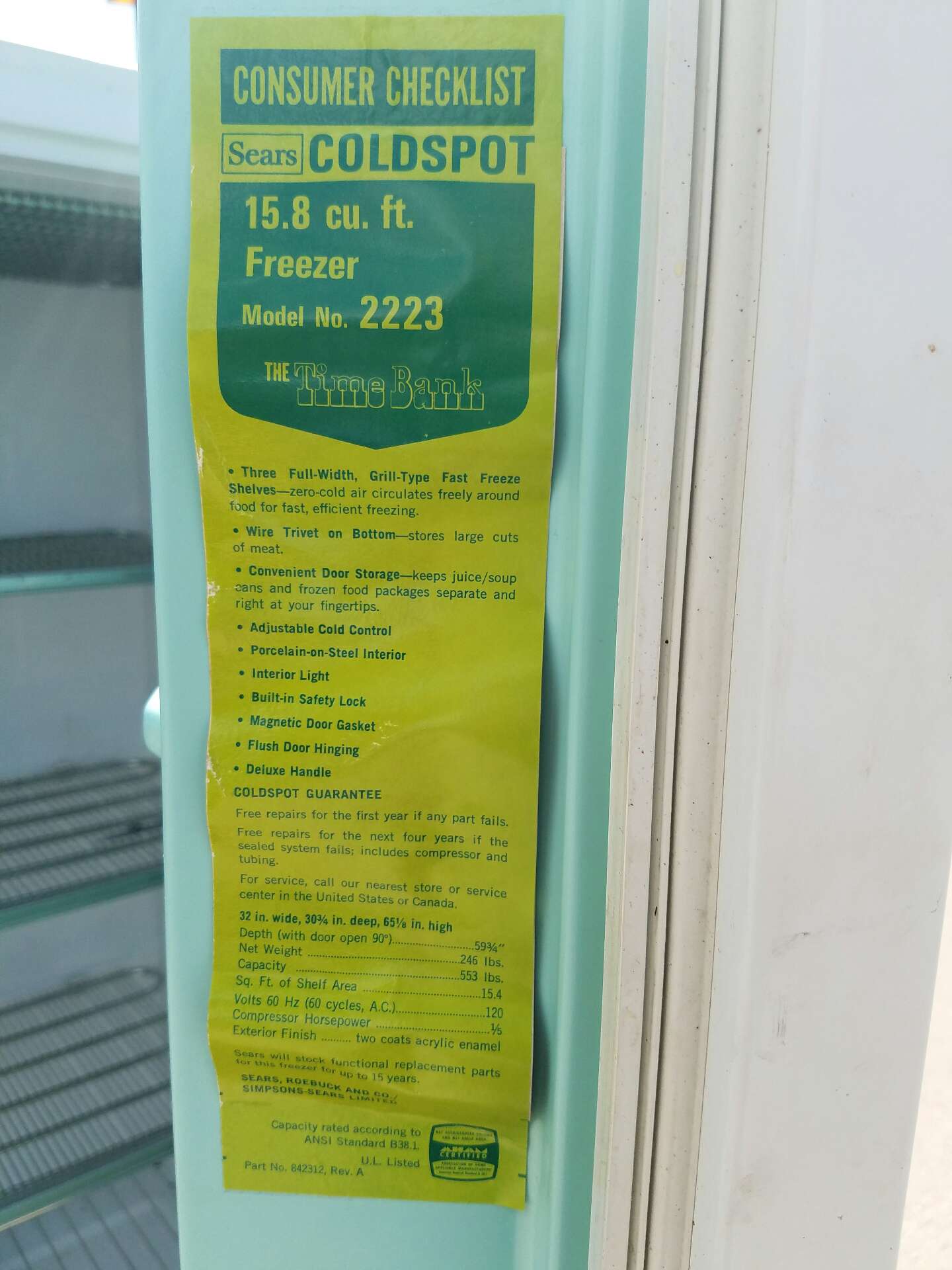 Sears Coldspot deep freezer. Works great. for sale in Little Elm, TX