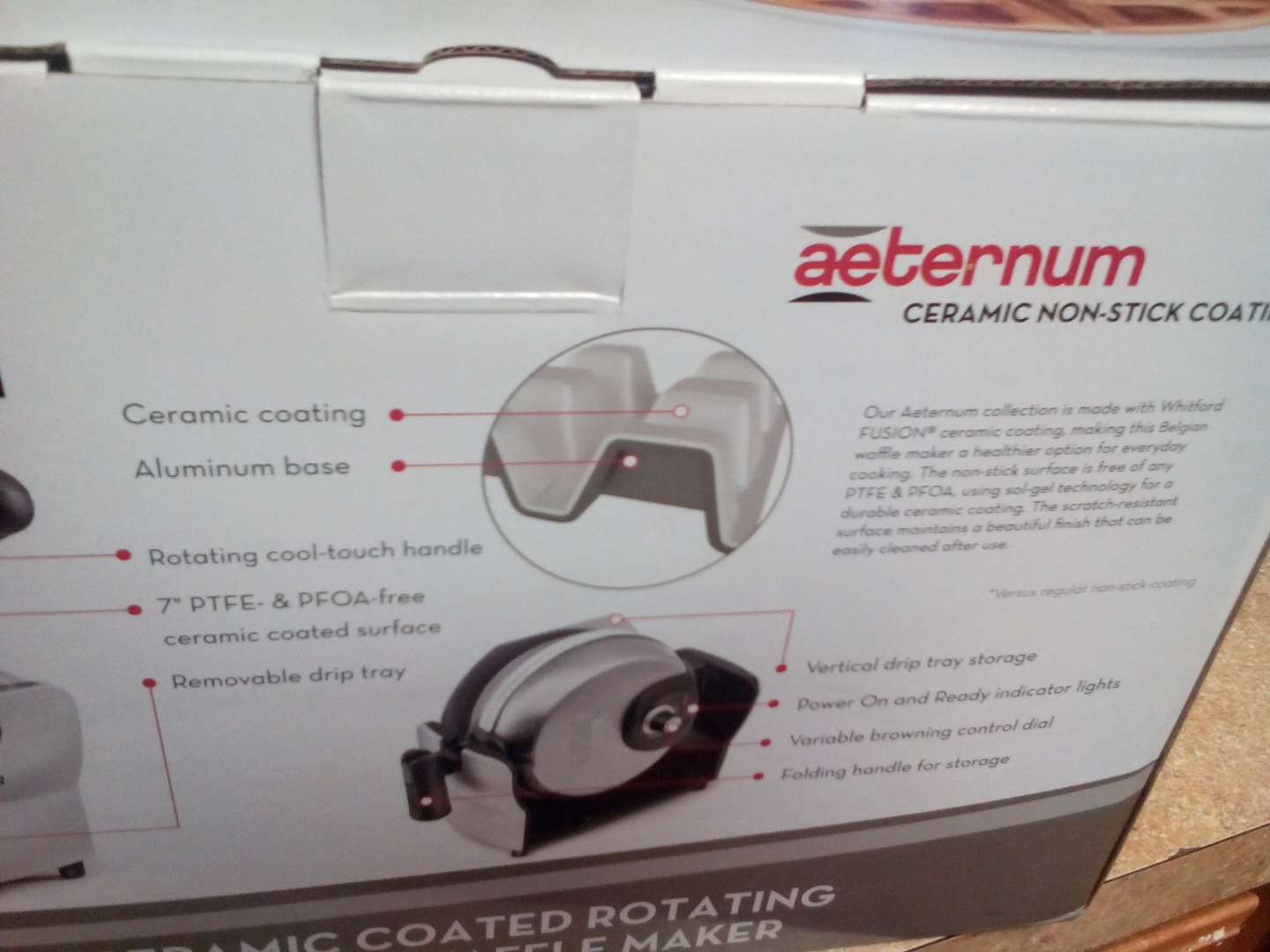 Bialetti Ceramic Rotating Waffle Maker for sale in Fort Worth, TX