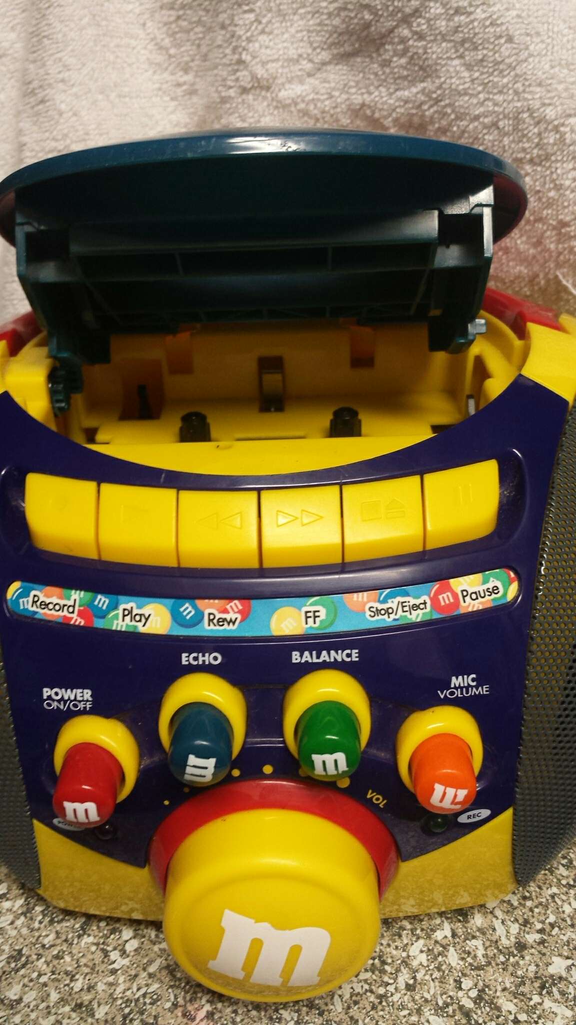 Collectible M&M'S Karaoke Machine and Cassette Tape Player Recorder for