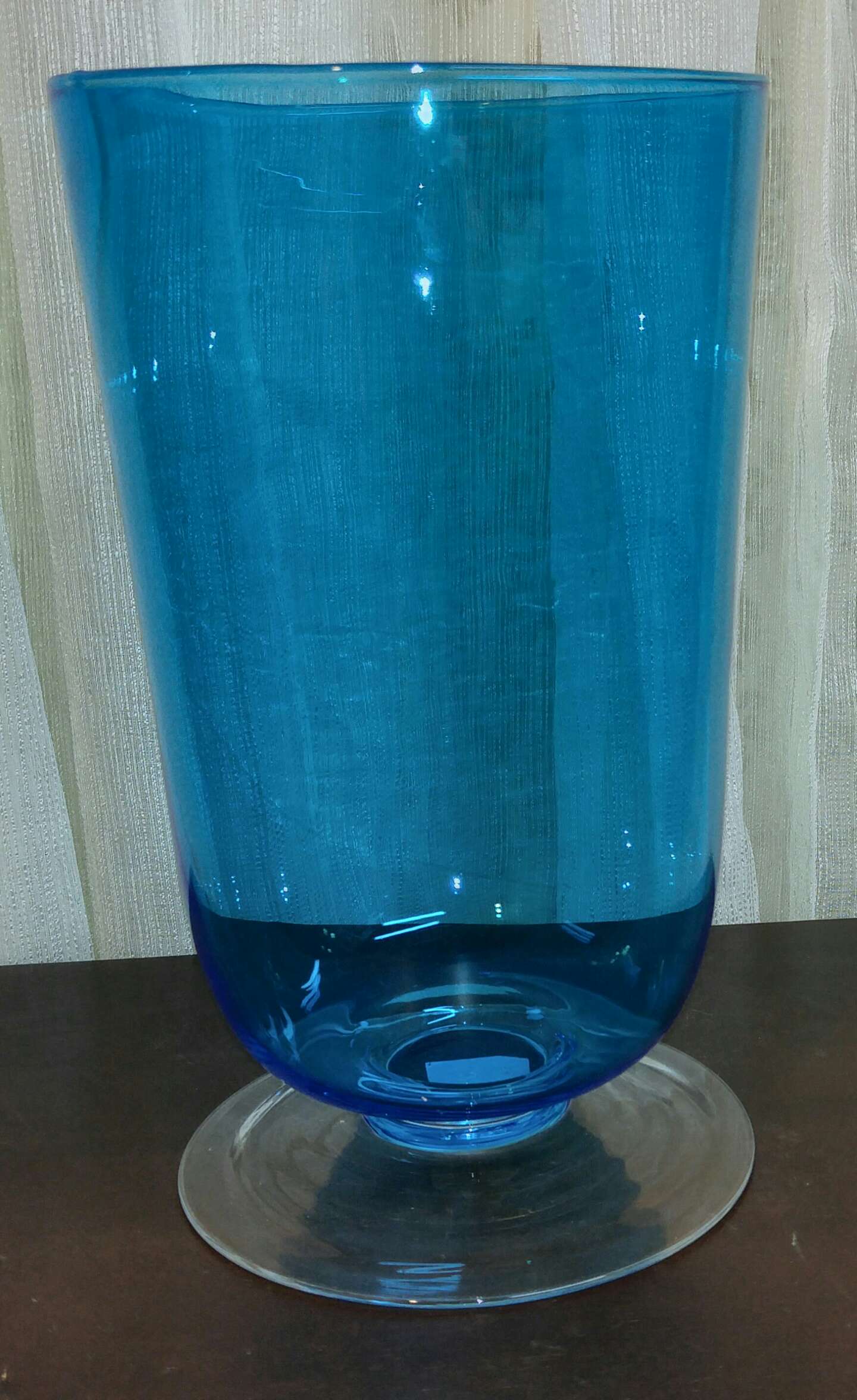 LARGE HURRICANE VASE"ALICJA" GLASS VASE "WATRA" handmade in POLAND