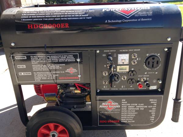 Hdg9000er gas generator for sale in Cosmos, MN - 5miles: Buy and Sell