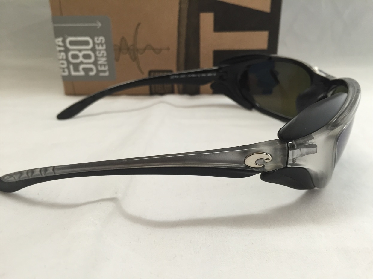 New Costa Del Mar Man O War POLARIZED Sunglasses Silver / 580G Blue ...