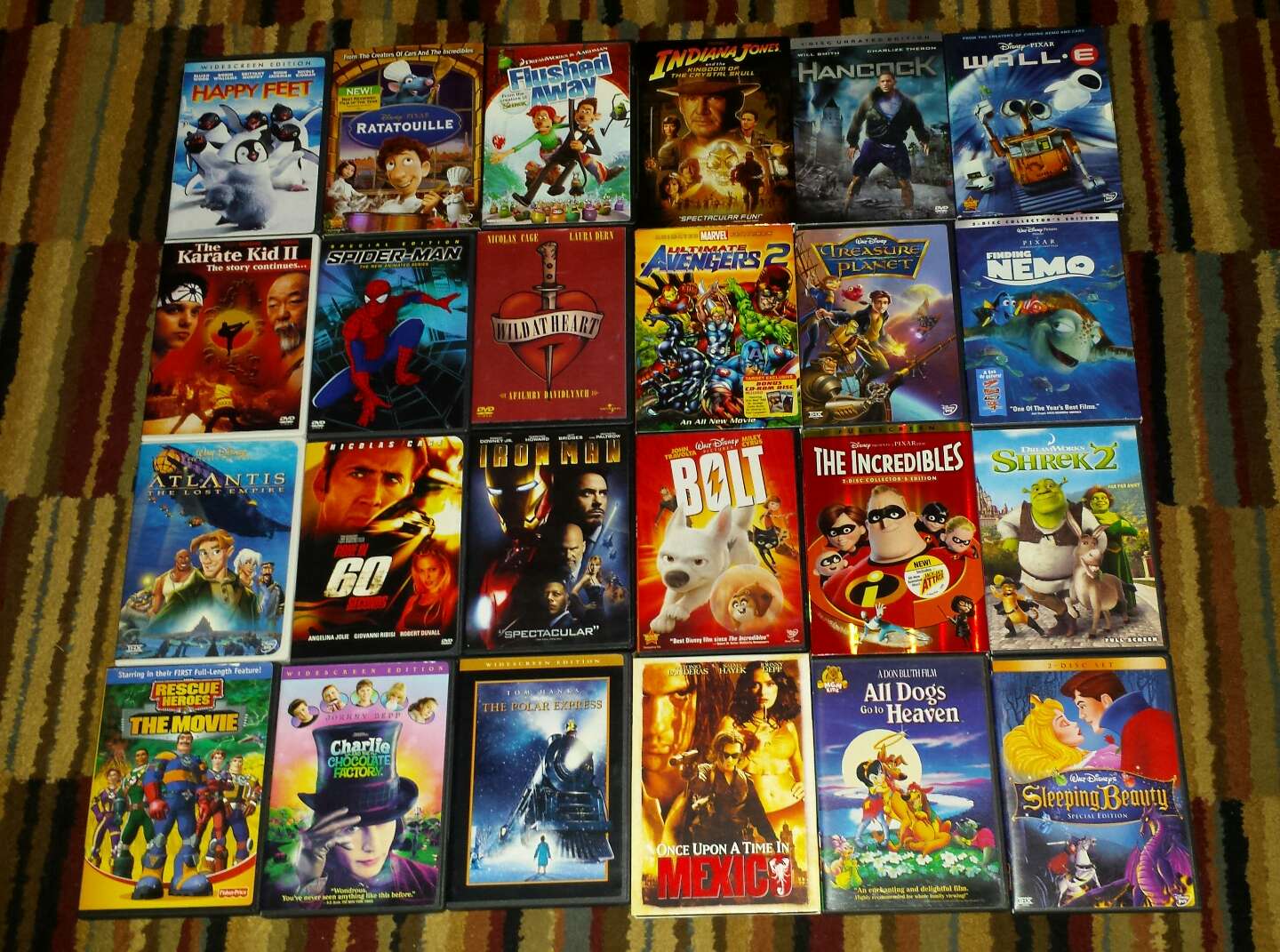 DVD Movies 5$ each & no box DVD 3$ each & Lion King 10$ & Aladdin 5 ...