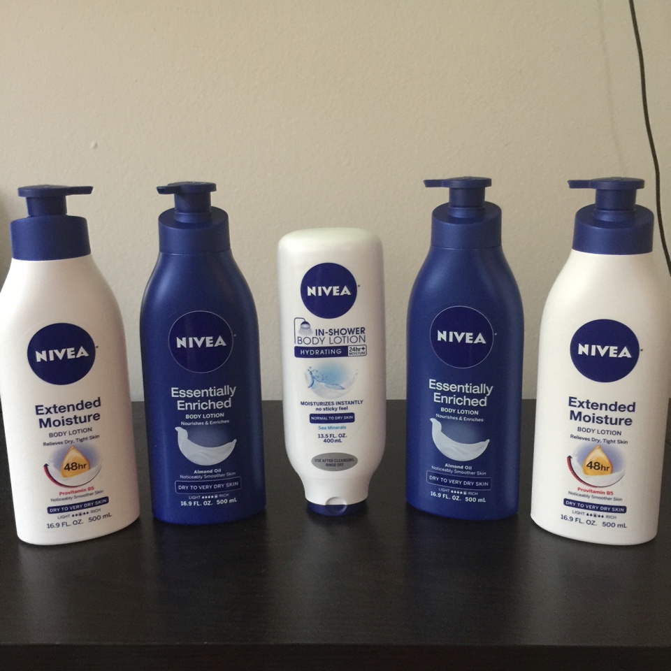 Nivea Body Lotion (Set of 5) in Bellflower |$20