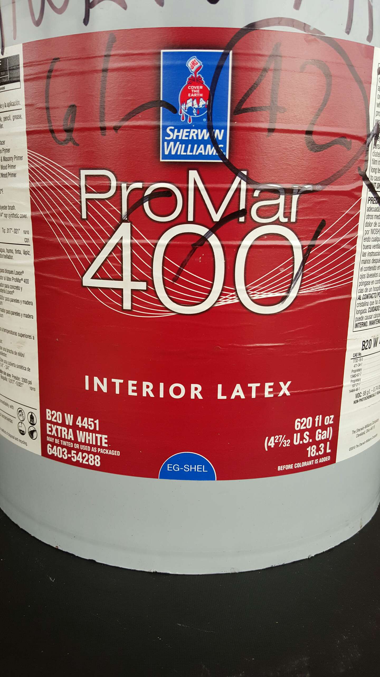 Sherwin Williams ProMar 400 Paint (4.5 Gallon) for sale in