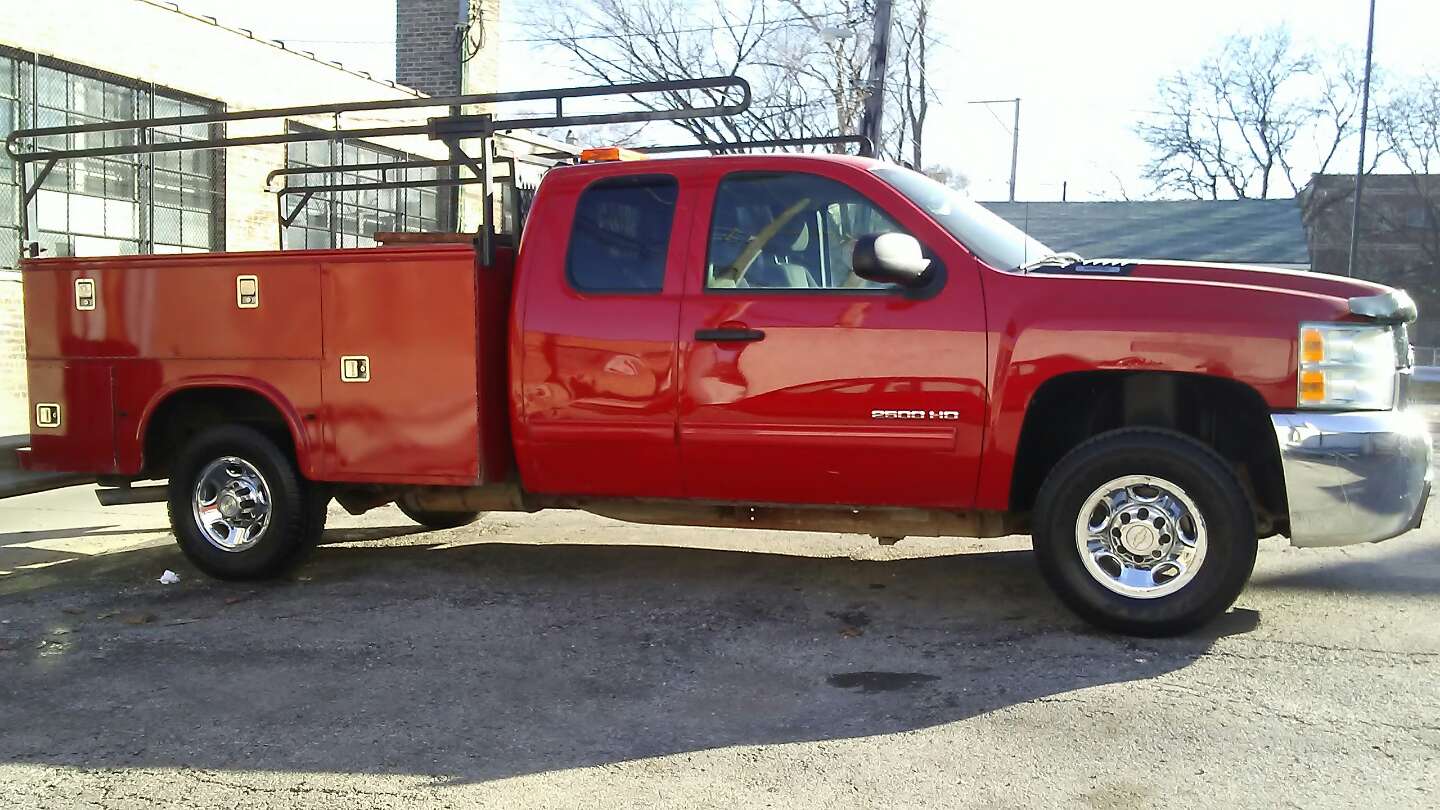 2010 chevy 2500hd silverado 4x4 extended cab utility box truck for sale ...