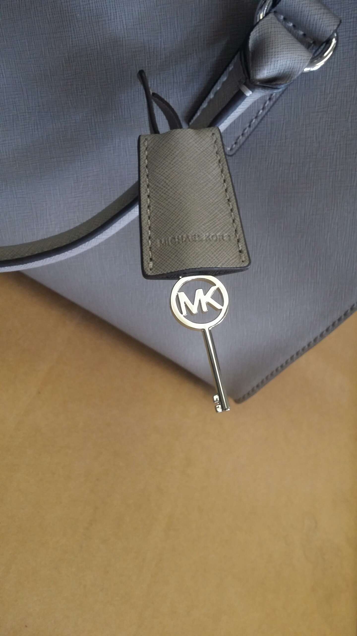 mk gray purse