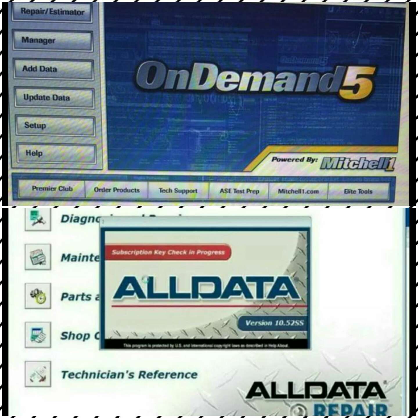 Alldata Mechanic Software and Mitchell on Demand bundle for sale in