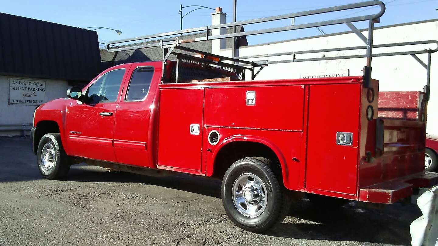 2010 chevy 2500hd silverado 4x4 extended cab utility box truck for sale