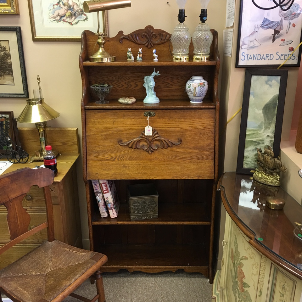 Oak Larkin Desk with Key! for sale in Maynard, MA - 5miles: Buy and Sell