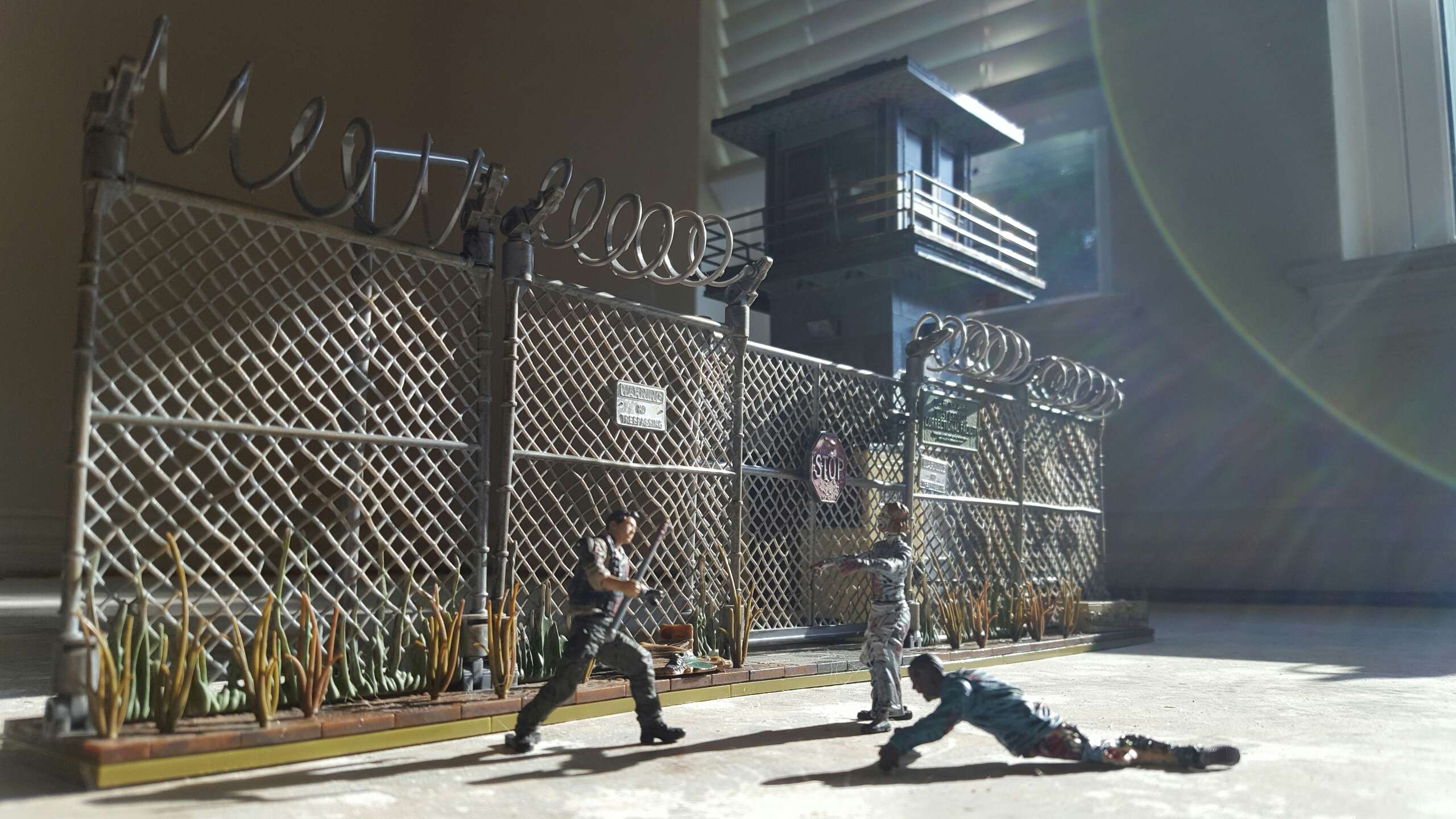 the walking dead prison tower building set