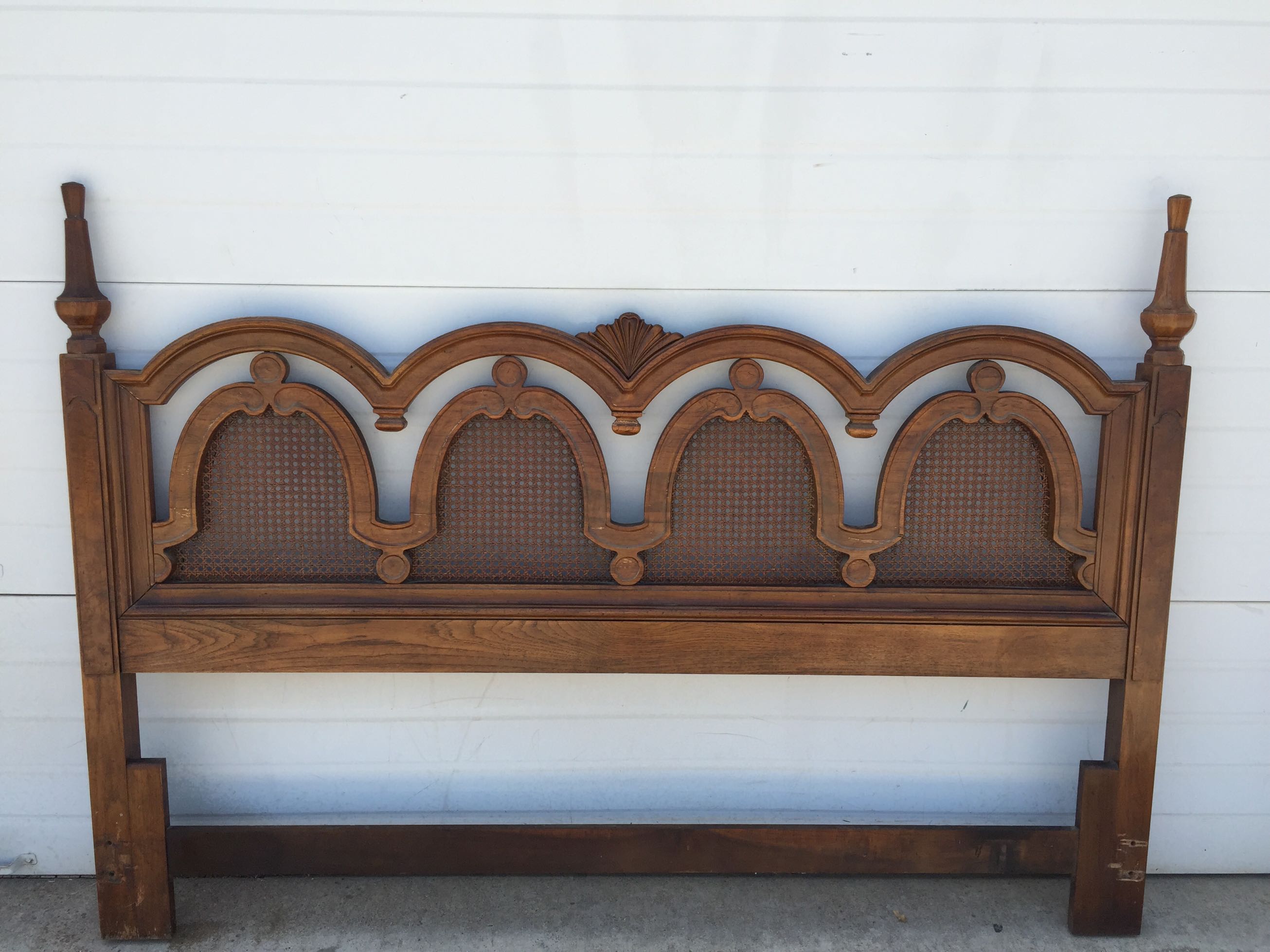1 King size wood cane headboard only for sale in Irving, TX ... - 1 King size wood cane headboard only
