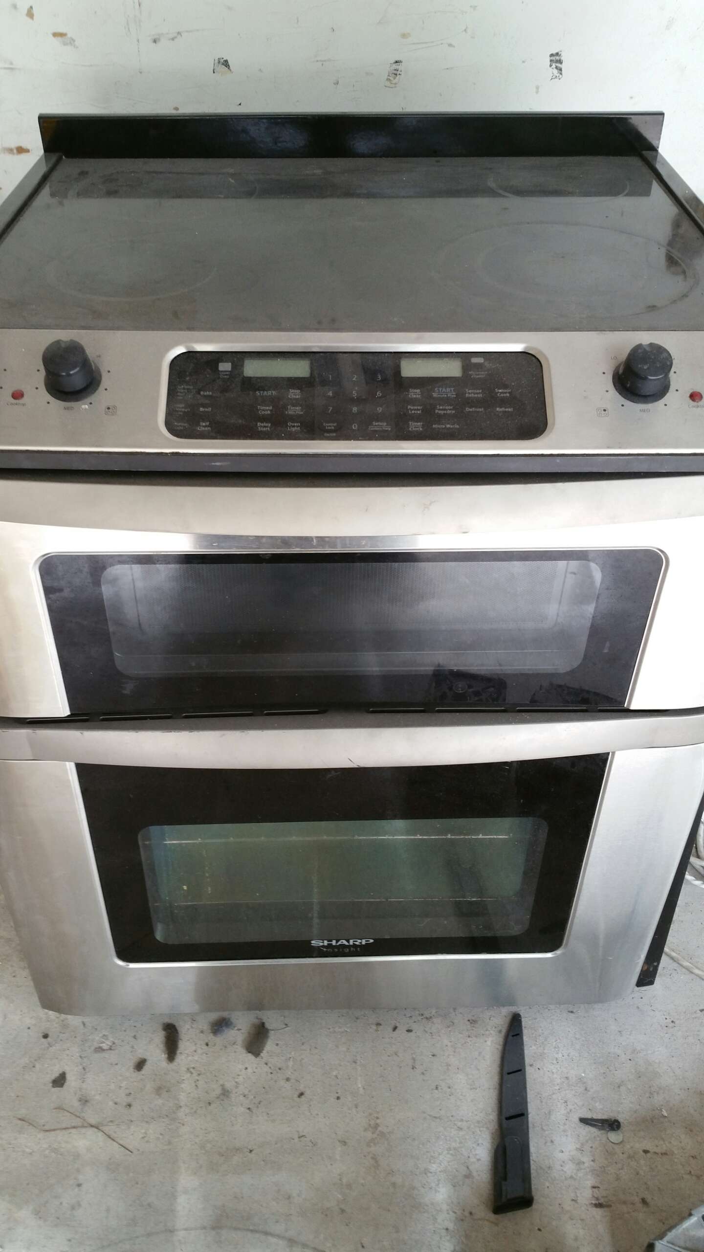 30" Freestanding Electric Range with Microwave Drawer & Glass Ceramic Cooktop S for sale in
